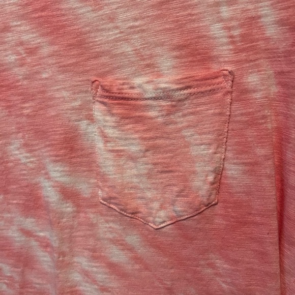 GAP Pocket T-Shirt Dress in Coral Pink Tie-Dye - Picture 7 of 8